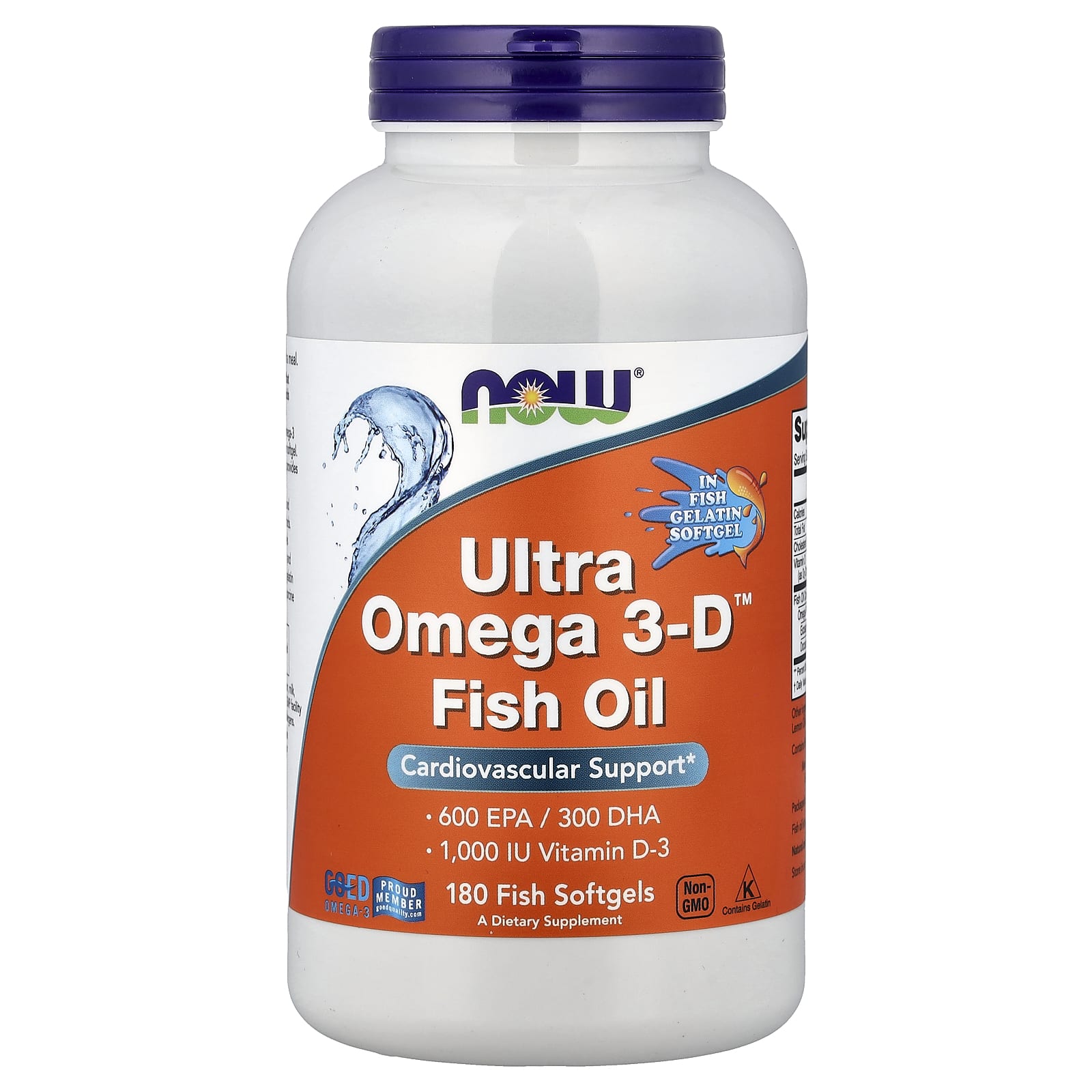 NOW Foods Ultra Omega 3-D 90캡슐